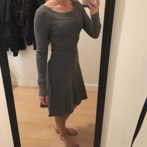 White House black market boat neck sweater dress